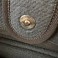 CHANEL Midnight Navy Blue Canvas Small Medium Deauville Microchipped Tote Bag Silver Hardware