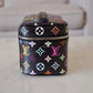 LOUIS VUITTON LV x TM Black Multicolour Murakami Rainbow Nice Mini Bag