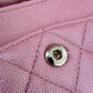 CHANEL 19S Iridescent Pink Caviar Small Classic Flap Light Gold Hardware