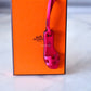 HERMES Oran Sandal Pink Rose Mexico Monochrome Bag Charm