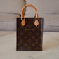 LOUIS VUITTON Petit Sac Plat Monogram Bag