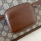 Gucci Horsebit 1955 Medium Brown GG Supreme Monogram Bag Gold Hardware