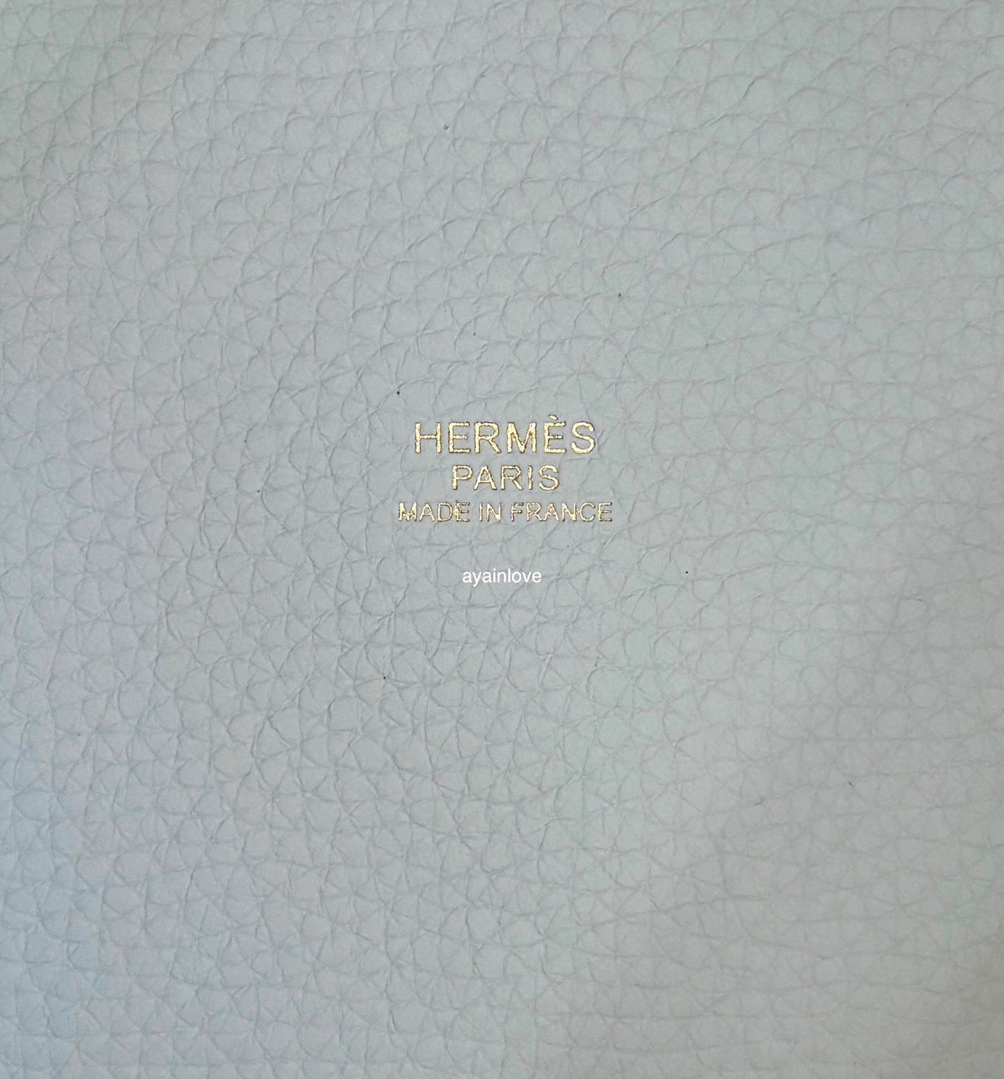 HERMES Picotin 18 Bleu Pale Taurillion Clemence Gold Hardware B Stamp