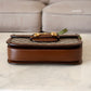 Gucci Horsebit 1955 Medium Brown GG Supreme Monogram Bag Gold Hardware