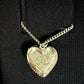 CHANEL 22B Heart Pearl Crystal CC Necklace Light Gold Hardware