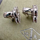 VAN CLEEF ARPELS VCA 18KT White Gold Guilloche Vintage Alhambra Earrings