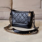 CHANEL Black Calf Skin Small Gabby Gabrielle Bag Mixed Hardware