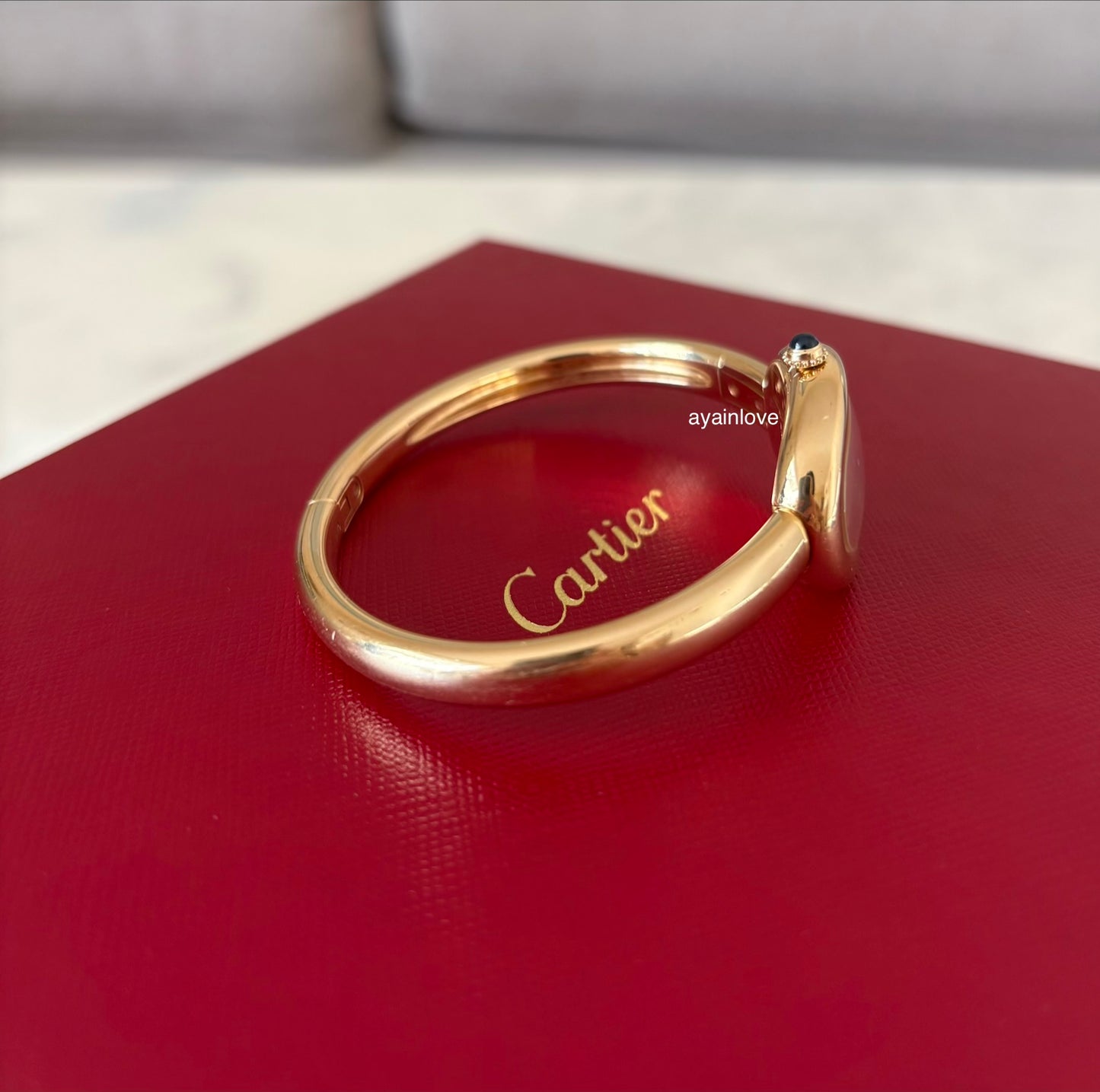CARTIER 18KT Yellow Gold Baignoire 2025 Small Model Watch Size 17