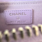 CHANEL Light Purple Caviar New Style XL Zippy Card Holder Wallet Silver Hardware