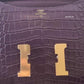 HERMES Constance Mini 18 Amethyst Matte Alligator Gold Hardware Y Stamp