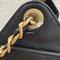 CHANEL 25 Mini Black Caviar Microchipped Bag Gold Hardware