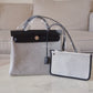 HERMES Herbag Zip 31 Vache Hunter Ecru Noir Palladium Hardware U Stamp