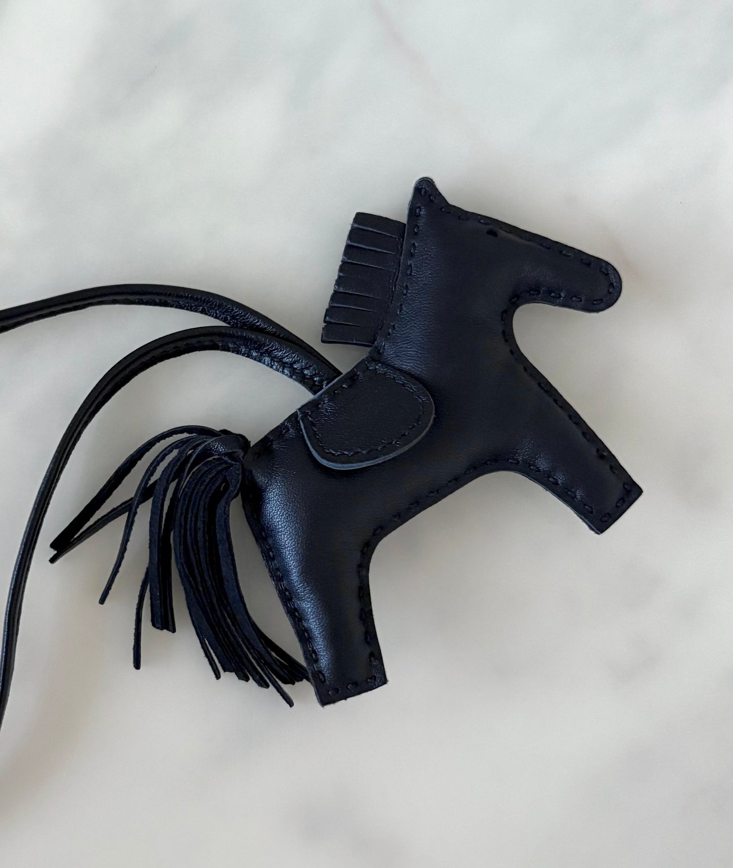 HERMES Rodeo PM So Black Bag Charm