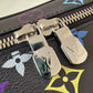 LOUIS VUITTON LV x TM Black Multicolour Murakami Rainbow Nice Mini Bag