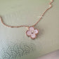 VAN CLEEF ARPELS VCA 18KT Rose Gold Limited 2025 Holiday Pendant Pink Mother of Pearl Diamond Vintage Alhambra