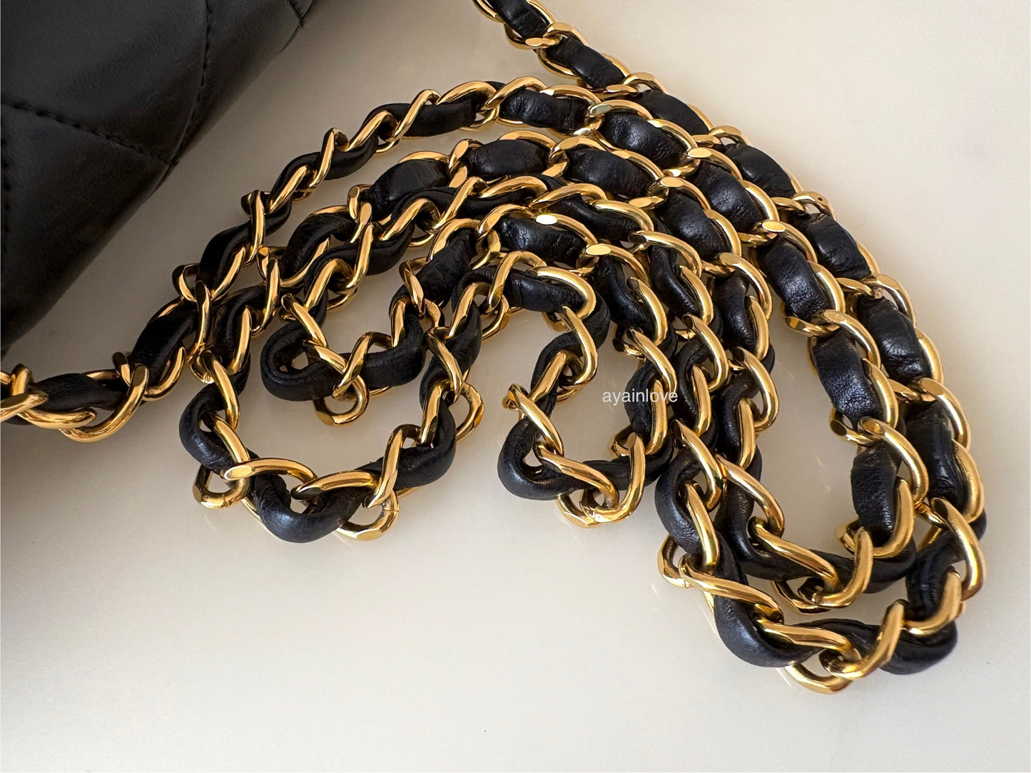 CHANEL Vintage Black Quilted Lambskin Small Diana Flap Bag 24KT Gold Plated Hardware Series 3