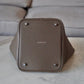 HERMES Picotin Lock 22 Etoupe Taurillion Clemence Palladium Hardware D Stamp