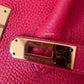 HERMES Birkin 35 Togo Rouge Pivoine Gold Hardware R Stamp