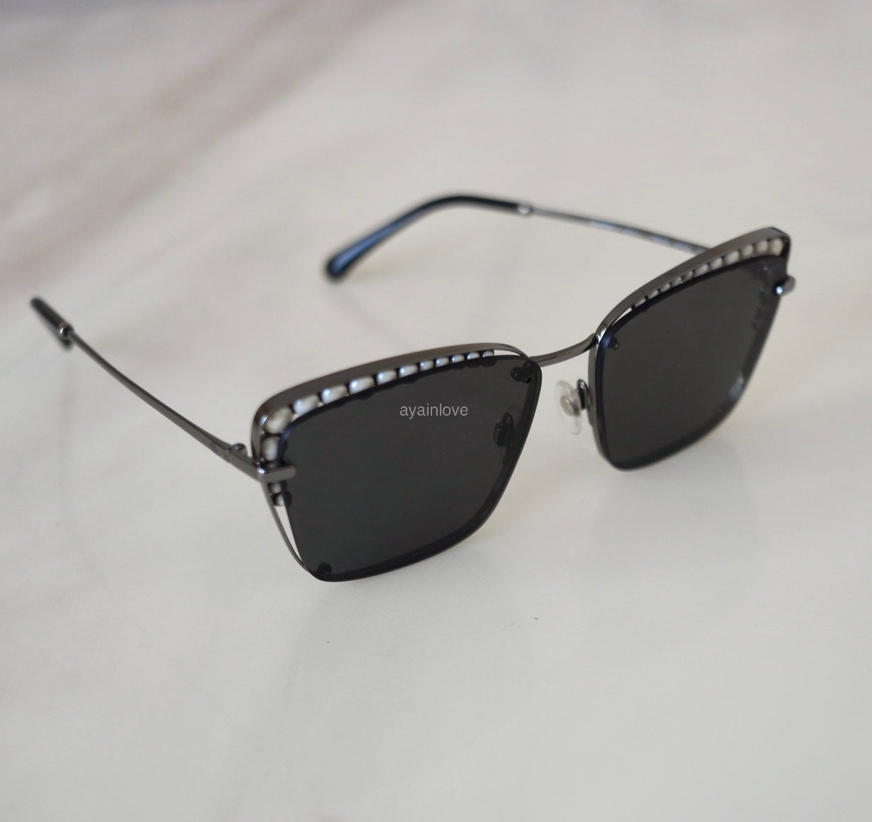 Chanel square pearl sunglasses online