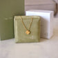 VAN CLEEF ARPELS VCA 18KT Yellow Gold Guilloche Vintage Alhambra Pendant Necklace