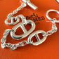 HERMES Farandole Sterling Silver Bracelet Size ST