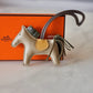 HERMES Rodeo PM Quadcolour Trench/Canopee/Curry/Etoupe Bag Charm