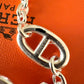 HERMES Farandole Sterling Silver Bracelet Size ST