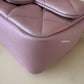 CHANEL 21K Iridescent Pink Caviar My Perfect Square Mini Flap Bag Gold Hardware