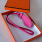 HERMES Oran Sandal Pink Rose Mexico Monochrome Bag Charm