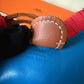 HERMES Rodeo PM Tricolour Blue Zanzibar/Rose Texas/Gold Bag Charm