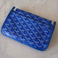 GOYARD Plumet Pocket Wallet Bag Sky Blue Goyardine Canvas