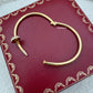 CARTIER 18KT Yellow Gold Full Size Classic JUC Juste Un Clou Diamonds Bracelet Size 17