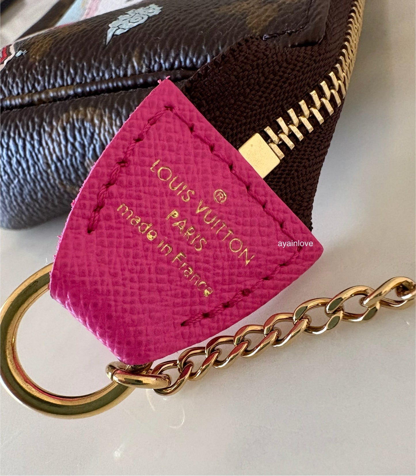 LOUIS VUITTON LV Holiday Limited Edition Vivienne Seoul Korea Animation 2022 Mini Pochette Monogram Gold Hardware