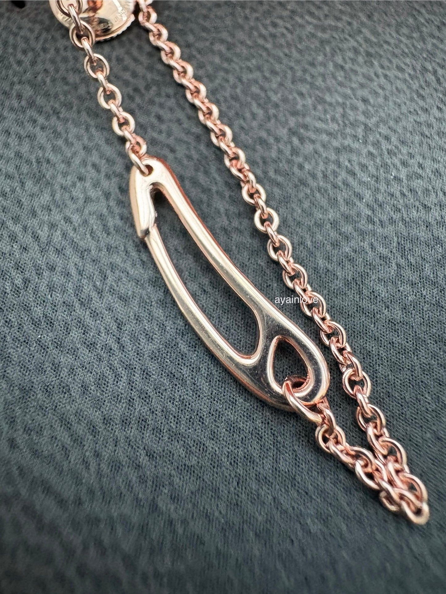 HERMES Chaine d’ Ancre Punk 18KT Rose Gold Earrings