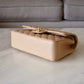 CHANEL Beige Clair Caviar Small Classic Flap Bag Gold Hardware