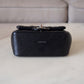 CHANEL Black Classic Quilted Square Mini Flap Bag Silver Hardware