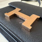 HERMES Constance Mini 18 Noir Black Epsom Rose Gold Hardware W Stamp