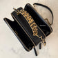 CHANEL 23S Black Lambskin Pick Me Up Quilted Vanity Case Camera Bag Gold Hardware