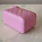 CHANEL 22S Pick Me Up Pink Caviar Top Handle Vanity Brushed Gold Hardware