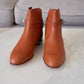 HERMES Naturel Brown Calfskin Neo Ankle Kelly Boots Shoes Palladium Hardware Size 39