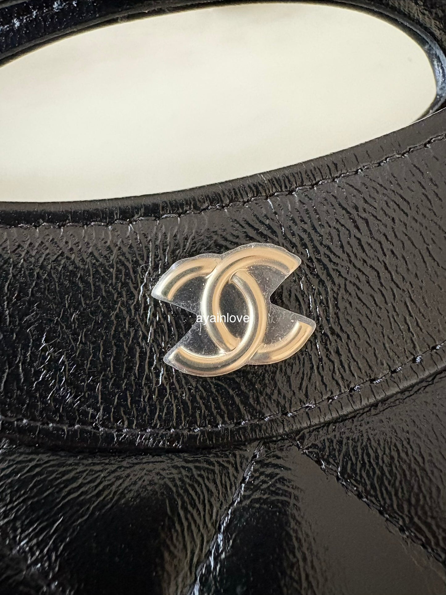 CHANEL Black Calfskin Mini 31 Shopping Bag Light Gold Hardware