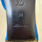LOUIS VUITTON Blue Pompom Velvet Calfskin Flirty Ballet Flat Sz 38