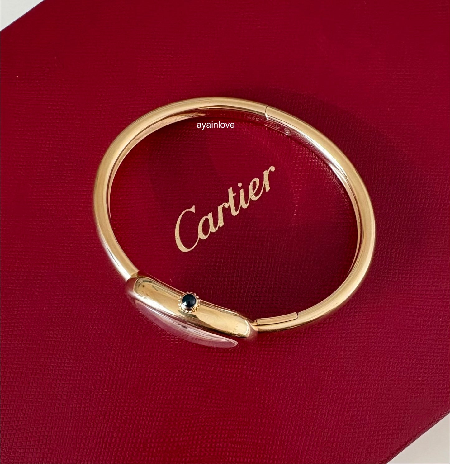 CARTIER 18KT Yellow Gold Baignoire 2025 Small Model Watch Size 17