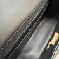 CHANEL Black Lambskin Top Handle Rectangular Mini Gold Hardware