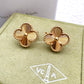 VAN CLEEF ARPELS VCA 18KT Yellow Gold Guilloche Vintage Alhambra Earrings