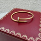 CARTIER 18KT Yellow Gold Full Size Classic JUC Juste Un Clou Diamonds Bracelet Size 17