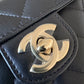 CHANEL 22S Black CC in Love Heart Small Cross-Body Bag Light Gold Hardware