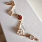 Van Cleef Arpels VCA 5 Motifs Lucky Spring Carnelian, Mother of Pearl and Onyx Bracelet 18KT Rose Gold