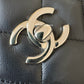 CHANEL Black Quilted Calfskin Tote Bag Classic CC Lock Silver Hardware