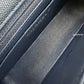 CHANEL 18B Navy Blue Caviar Quilted Rectangular Mini Flap Bag Silver Hardware
